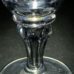 ROYAL LEERDAM QUEEN JULIANA WINE GLASSES, Cut Lead Crystal 4 1/2″, 4PCS