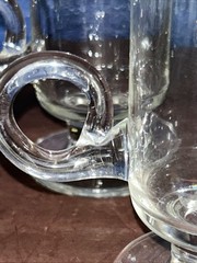 3 DARTINGTON Irish Coffee Glasses 24% Lead Crystal FT83 Vtg 60s MCM Barware NEW