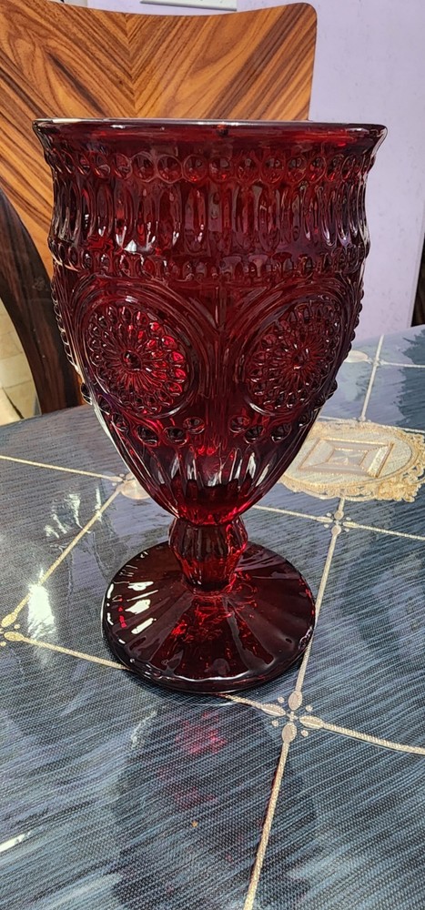 Pioneer Women Adeline Ruby Red Goblets