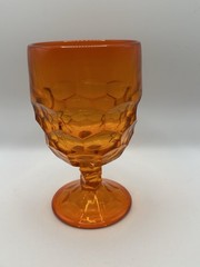 Viking Georgian Orange Persimmon Goblet 6”