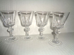 Princess House ESPRIT (6) CRYSTAL CORDIALS / LIQUOR GLASSES 1.5 oz