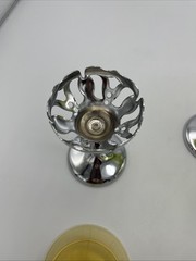 Stemmed Farber Bros Krome Kraft Cambridge Glasses Amethyst Green Amber Set of 4