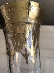 Champagne Flutes Crystal Glasses SC Line Made in Italy Set of 2