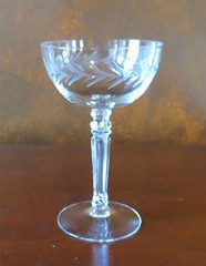 Fostoria Holly #6030 Saucer Champagne Sherbet Goblet(s)