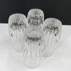 Mikasa Park Lane Cut Crystal 10 oz Highball Tumblers Glasses 5 5/8» Lot of 4