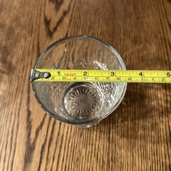 Libbey Old Fashioned Rocks Whiskey Glasses Clear Cut Crystal Diamond Set of 3