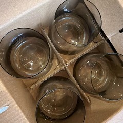 Case Of 48 Heavy Bottom Tumblers 8 Oz Glasses High Ball Alaska Air NEW IN Boxs