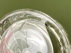 Edinburgh Kelso Criss Cross Fan Cut Crystal Old Fashioned Tumbler Glass 3 1/4»