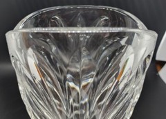 Dresden Crystal Vase Hand Finished Lead Crystal 7 Inches Tall
