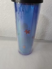 Starbucks 24oz Cold Cup Tumbler Palm Tree Beach Sunset Design BPA Free 710ml