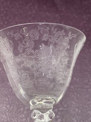 1 Cambridge Crystal Rose Point Liquor Cocktail Glass 6″ Height HOLDS 3 OZ