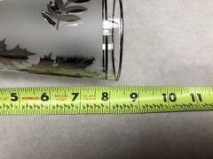 5 MCM VINTAGE Libbey Silver Leaf Pilsner Beer Footed Glasses 8 1/4 » Tall