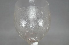 EAPG Specialty Glass Co Stippled Maiden Fern Pattern Water Goblet Circa 1892