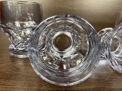 4 Rare Cambridge Georgian Heatherbloom 4” Neodymium Glass Tumblers Color Change