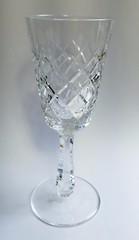 Lenox Starfire, Galaxy Cut Crystal Cordial Glass, 6 1/4″ EUC
