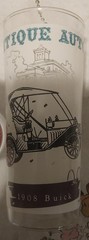 Lot Of 8 Antique Autos Drinking Glasses Vintage