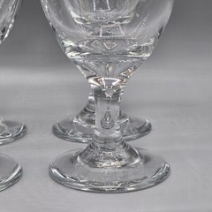 Vtg Libbey Rainbow Stripe Water Goblets 7″ Set of 4 Colorful Glasses MCM Retro