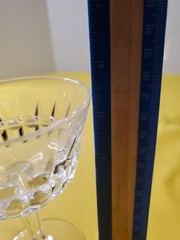 Set Of 2 Cris D Arques Durand Crystal Chantelle Champagne Tall Sherbet