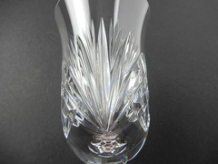 Gorham Cherrywood Cut Crystal Footed Iced Tea Glass Goblet 6 7/8″ Tall 10 oz