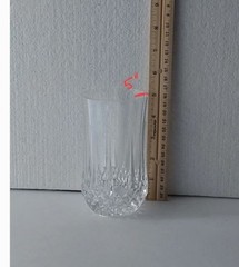 Cristal D’Arques Durand Longchamp Tumbler 10 oz Glasses Crystal Glass Set of 4