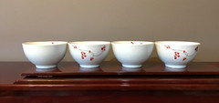 Mikasa Gourmet Basics Red Berries Soup Cereal Salad bowls set of 4
