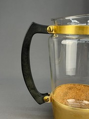14 Pc Everlast Neocraft Gold Aluminum & Glass Tumbler, Pitcher & Tray Set RETRO!