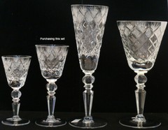 DIAMOND CUT pattern SHOT (50ml) High quality CRYSTAL glasses, Set of 6, Russia