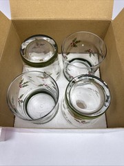 Studio Nova Holly Berry Green Double Old Fashions SET OF FOUR NEW IN BOX