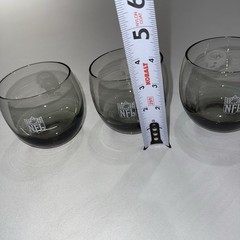 New York Jets Helmet NFL Smokey Set Of Three Vintage Football Drink Glasses