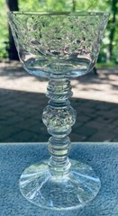 Set of TWO Heisey Crystal Riviere Cutting Liquor Cocktail Goblets