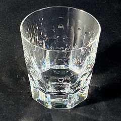 WILLIAM YEOWARD DOUBLE OLD FASHIONED GLASS, Cut Lead Crystal, 3 1/2″, ENGLAND