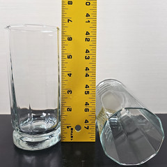 (7) Anchor Hocking Essex Clear 14 Oz Tumblers Set Octagonal Drinking Glasses Lot