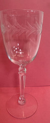6 VTG Fostoria Holly Clear pattern, Claret Wine GLASS  #6030,