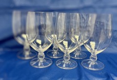 Set of 12 Rondelle (Plain Bowl, No Trim)by GORHAM CRYSTAL (Very Rare)