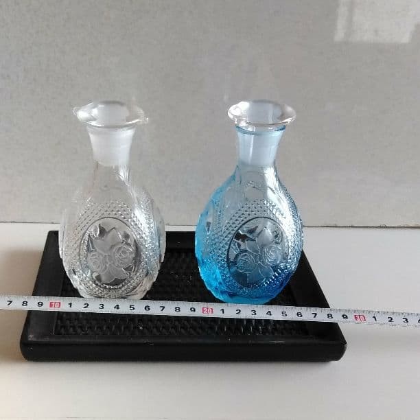 Kitaichi Glass Soy sauce dispenser 2pcs set 12.5×7.5cm/4.92×2.95″ Kitaichi Glass