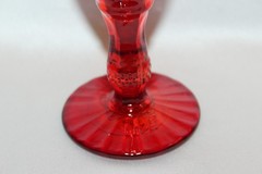 NEW! PIONEER WOMAN Red ADELINE 7-7/8″ Footed Champagne Flutes Glasses Set of 8