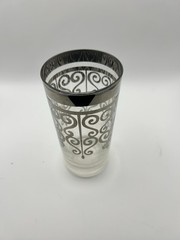 Dorothy Thorpe Platinum Band Scroll Cocktail Glass
