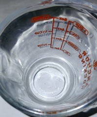 Vintage Anchor Hocking 1 Cup Measuring Cup Clear Red Graphics Microwave Safe