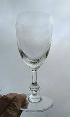 Saint Louis Cleo Wine Glass Crystal Engraved Napoleon III Massenet LB