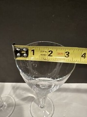 Vintage Miller Rogaska Crystal Wine Glass Tulipe 9″ H Etched/Signed