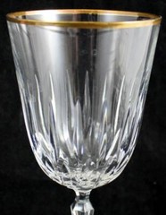 Schott Zwiesel Carlton Gold Lot of 3 Water Goblets