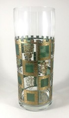 West Virginia Glass Henry VIII Rampant Lion Cocktail Shaker 1960 9″ Green No Lid