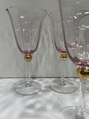 4 Royal Albert Old Country Roses Formal Pink Lavender Wine Goblets. Excellent