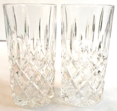 Nachtmann Noblesse Longdrink Crystal Tumblers 5-7/8″ Tall Vintage Lot Of 2.