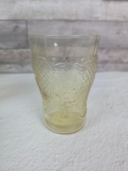Federal Glass NORMANDIE «Bouquet and Lattice» Amber Flat Water Tumbler
