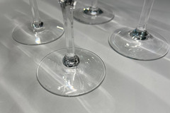 Hand blown Lenox Crystal Desire Water Goblets – Set of Four, Made in USA