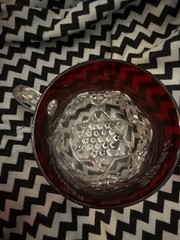 Vintage Ruby Stained Glass Souvenir Small Cups St. Paul Minn MORE – Lot 4