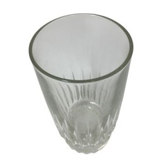 Set of 8 Clear Glass Drinking Glasses- Each glass is about 6 by 3 inches