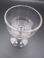 Set of 6 EAPG Clear Ribbed Stemmed Cordials 3 1/2″ tall x 2 1/8″ Diameter