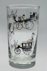 Vintage MC Libbey Horseless Carriage Cocktail Glass Retro Barware 4.75″